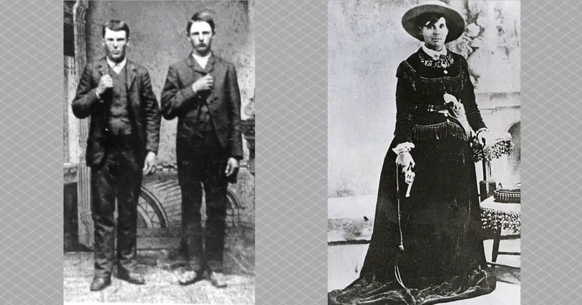 Photos of Jesse and Frank James and Belle Starr