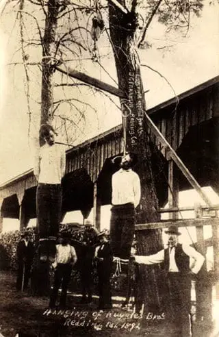 The Ruggles brothers lynching in Redding, California