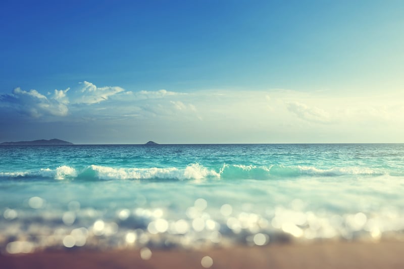 Waves at a beach