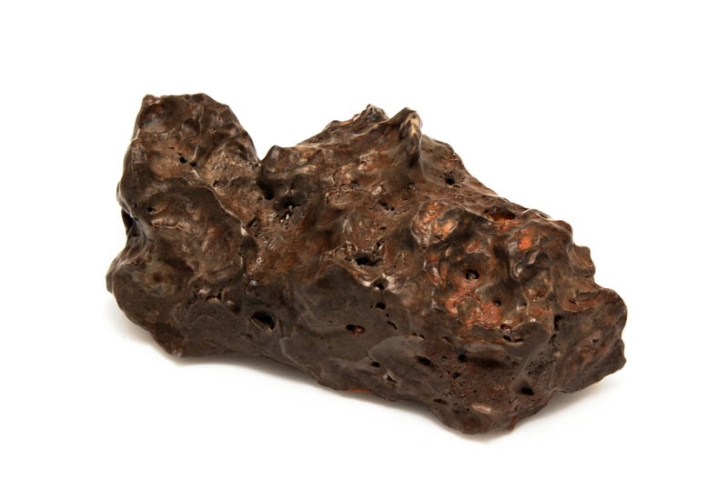 Brownish meteorite.