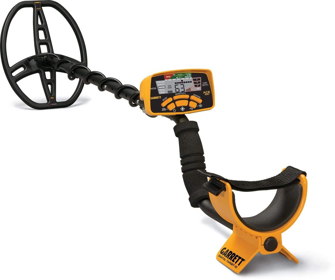 The Garrett Ace 400 metal detector.