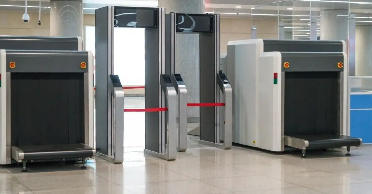 Airport metal detector