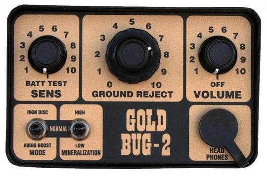 Fisher Gold Bug 2 Control Panel