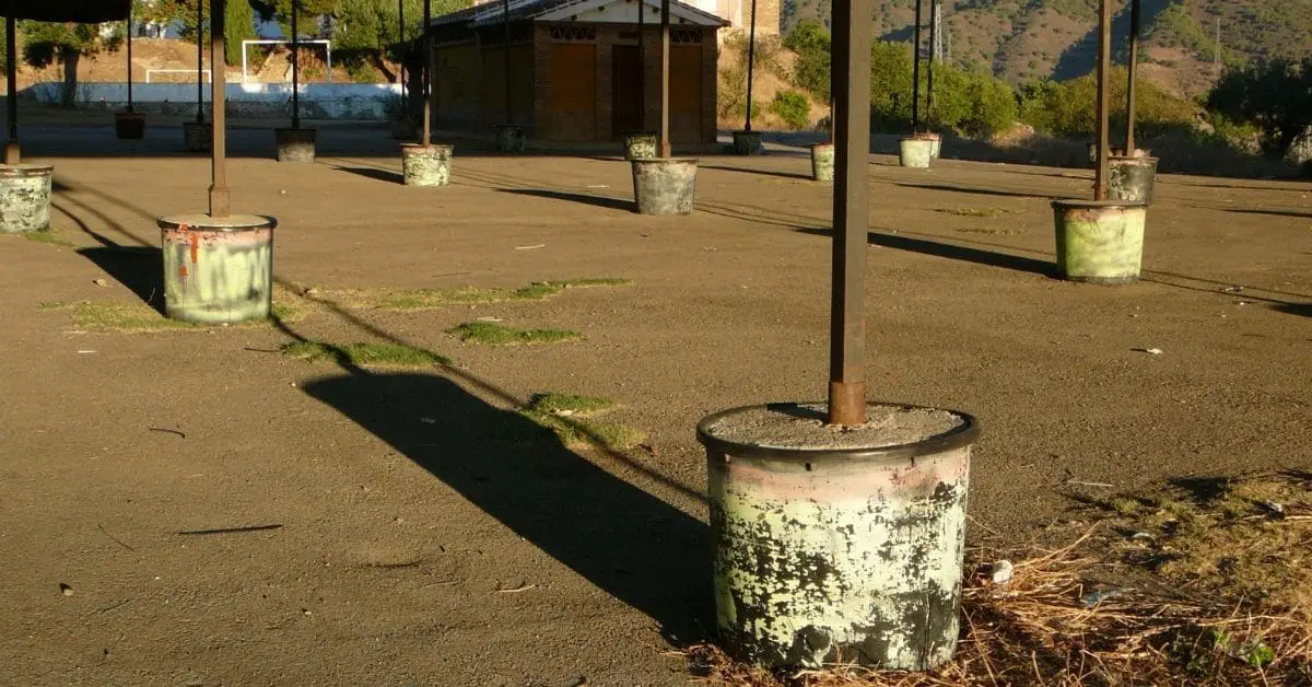 Fairground parking lot.