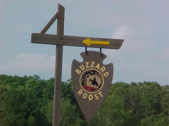 Buzzard Roost Sign