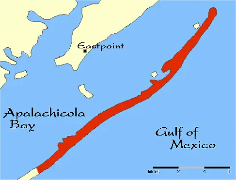 Map of St. George Island Florida