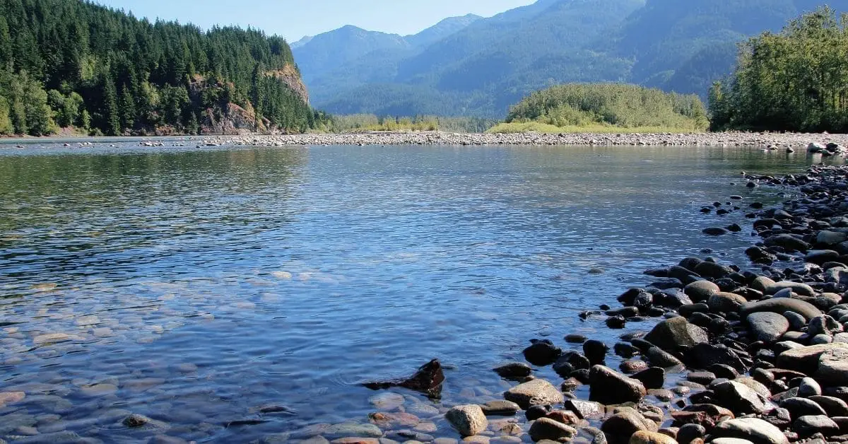 Fraser River in Fraser Canyon.