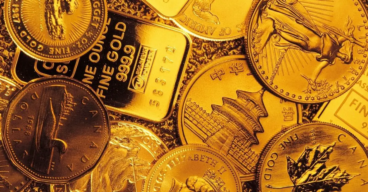 Gold Coins and Bars