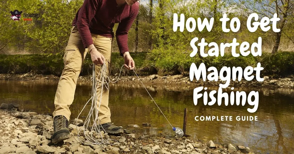 Man Magnet Fishing In a Stream - How to Get Started Magnet Fishing