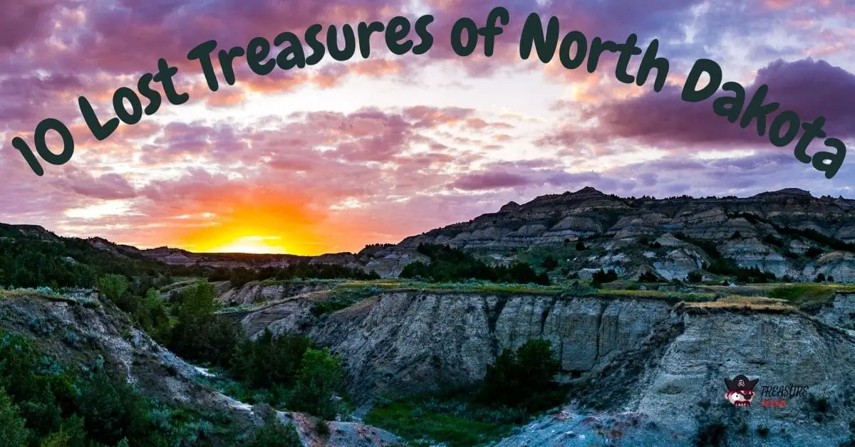 Sunset in the hills of North Dakota - 10 Lost Treasures of North Dakota
