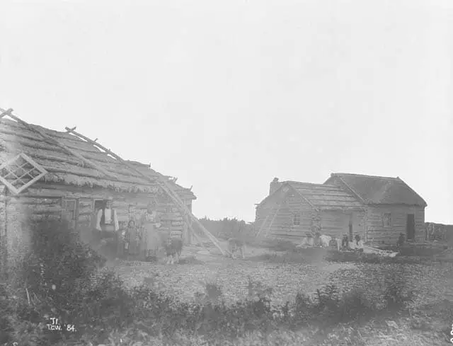 Hudson Bay Company Post on Lake Winnepeg Circa 1884