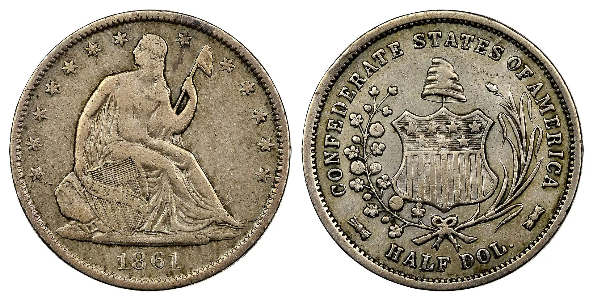 1861 Confederate Half Dollar