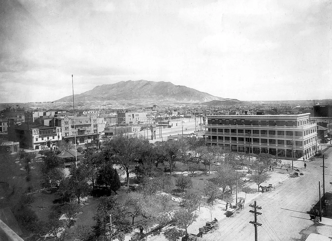 South End of the Franklin Mountains Looking From El Paso Texas, circa 1908